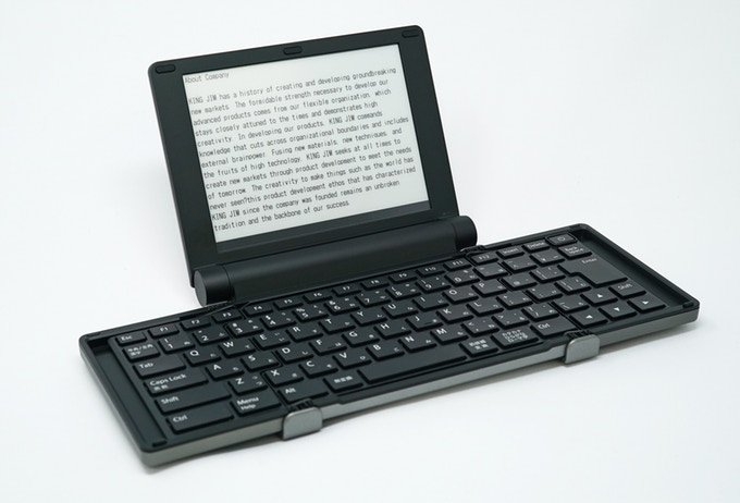 Представлена цифровая пишущая машинка с экраном E Ink»